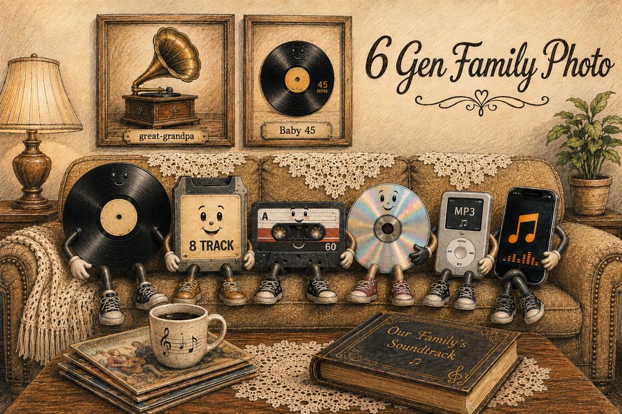 6 Generations of Sound Tech: At Home