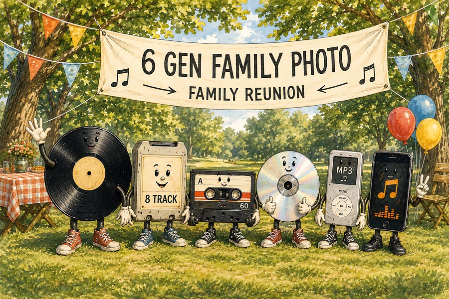6 Generations of Sound Tech: Family Reunion Print