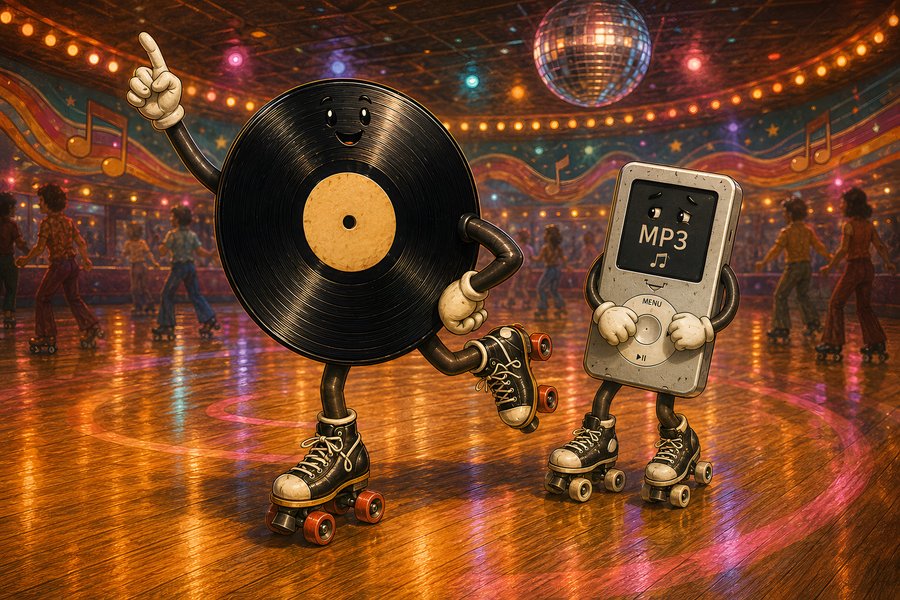 6 Generations of Sound Tech: Vinyl's Roller Rink Moves